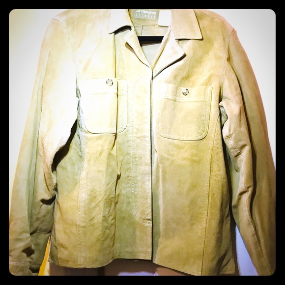 Liz Claiborne Suede Shirt - Picture 1 of 6